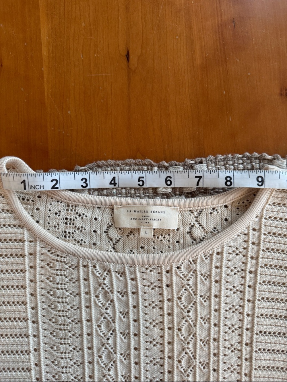 Sézane Pointelle Cotton Sweater - Picture 10 of 11